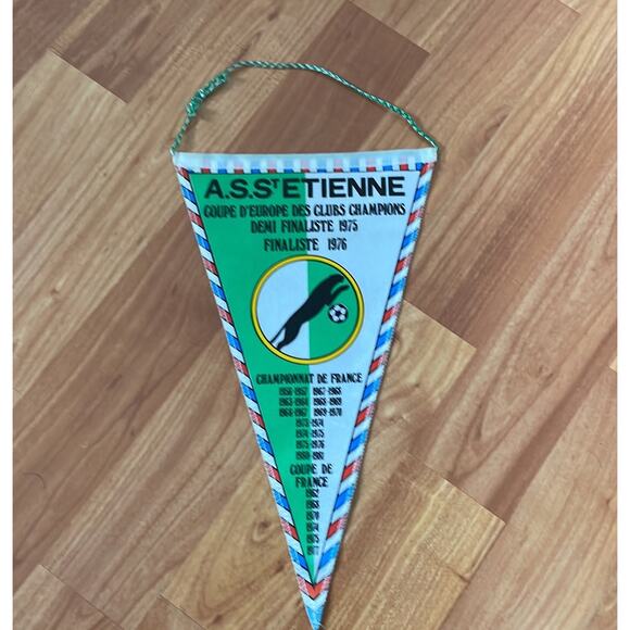 Vintage A.S.S t Etienne‎ Banner - Picture 1 of 2